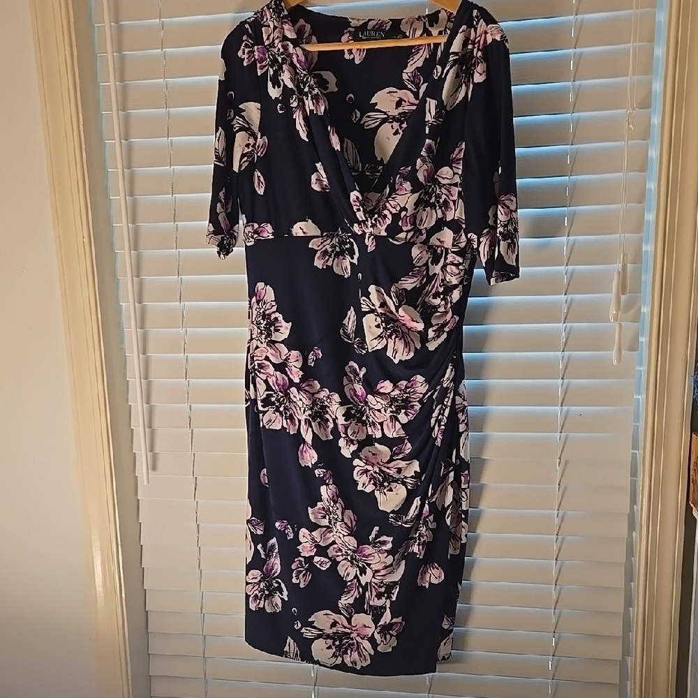 Floral Navy Dress